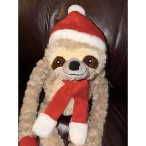 Pier 1 Imports Scully the Sloth Christmas Soft Plush 34" Animal w Dangle Legs